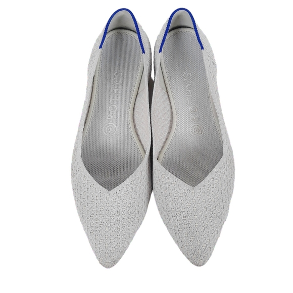 Rothy's The Point in Salt Honeycomb Flats - Picture 2 of 13